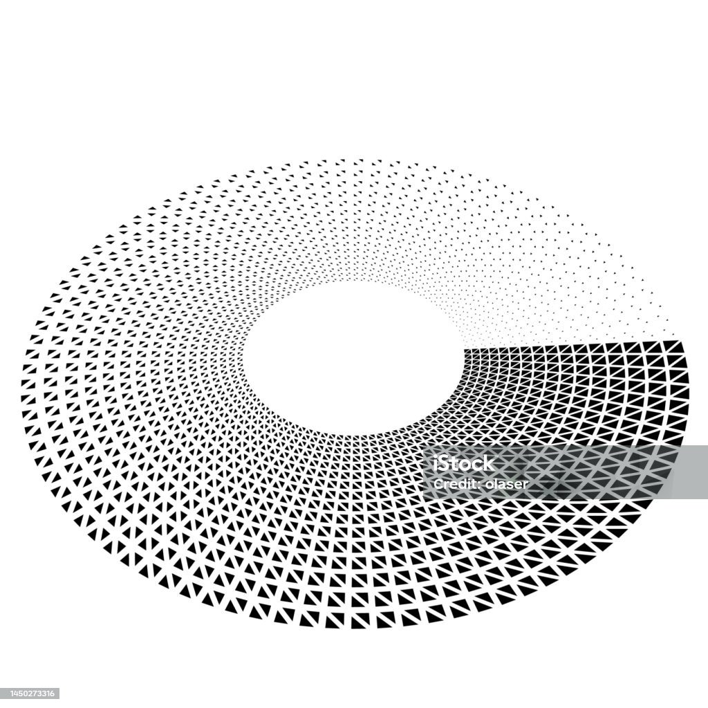 Triangle Fading Double Triangles In A Fading Circular Pattern Stock Illustration ...