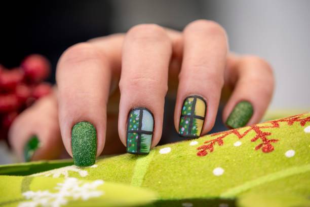 istock Christmas Inspired Nail Art Designs 1450273461
