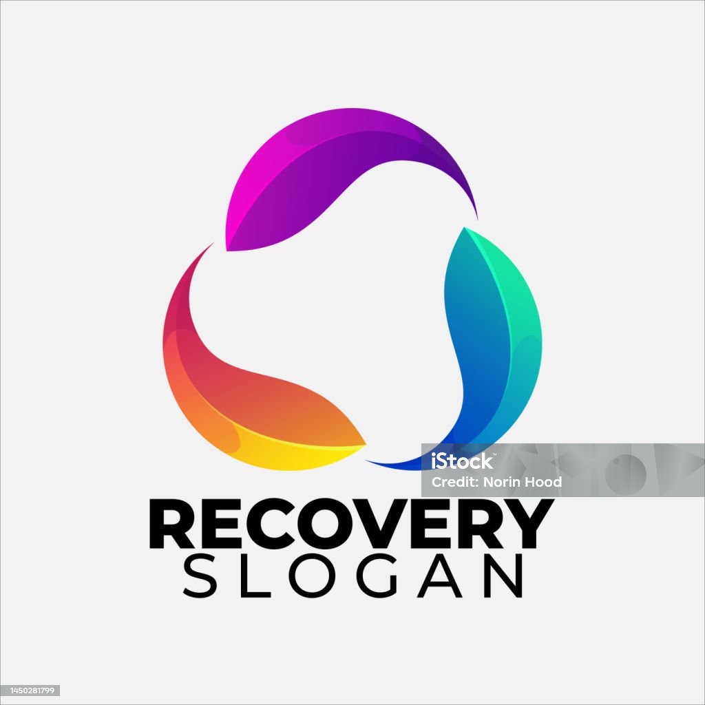 Recover Vector Gradient Recovery Vector Design Illustration Stock Illustration ...