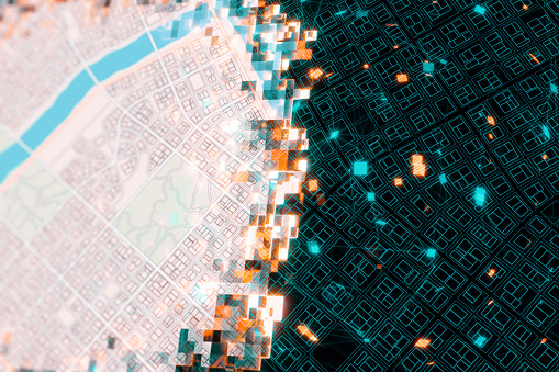 Digital work of Digitized City Map
