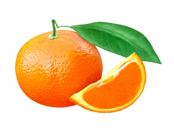 istock Mandarin orange isolated on white background 1450301540