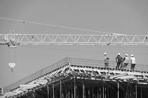 Photo illustrating the construction boom in Dakar, Senegal.
