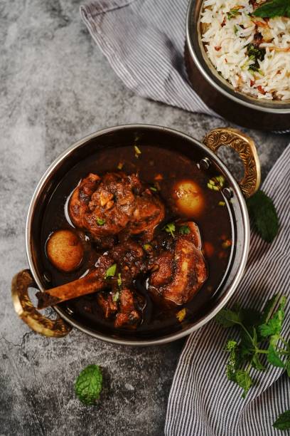 istock Malabar Chicken curry served with ghee rice 1450307439
