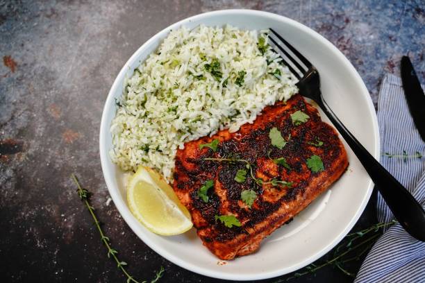 istock Homemade Blackened salmon 1450308394
