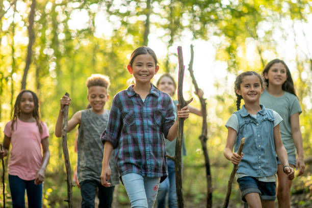 istock Children Hiking Together 1450308508