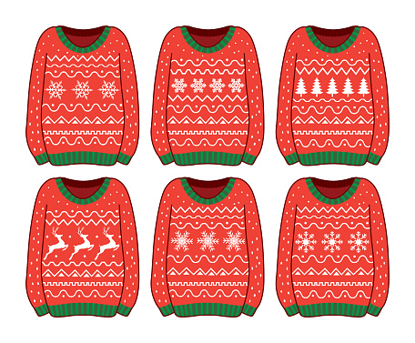 vector, Christmas Sweaters illustration, illustration