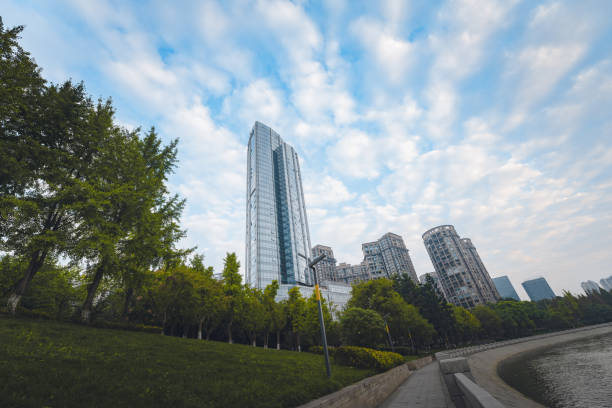 istock Chengdu Financial City on a sunny day 1450315616
