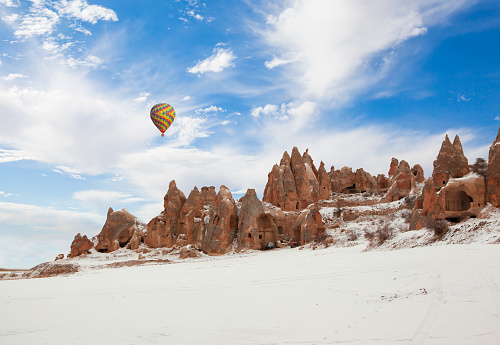 Hot Air Balloon in Cappadocia in Winter