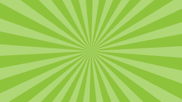 Pop Art background with radial lines. Motion graphics.