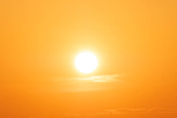 istock beautiful gradient orange clouds and sunlight on the blue sky perfect for the background, take in everning,Twilight 1450324424