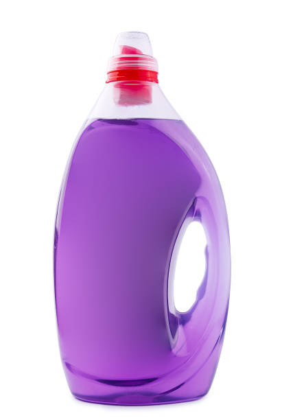 istock Purple plastic bottle of detergent or fabric softener 1450329024