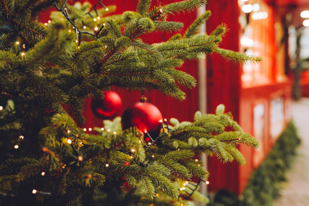istock Christmas market decorations 1450333752