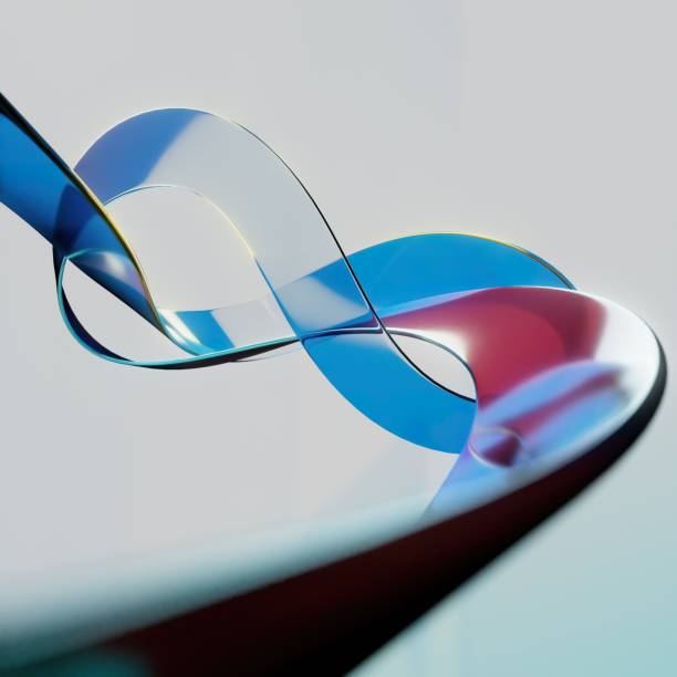 istock 3D rendering.of colorful display of translucent with refraction art design 1450341056
