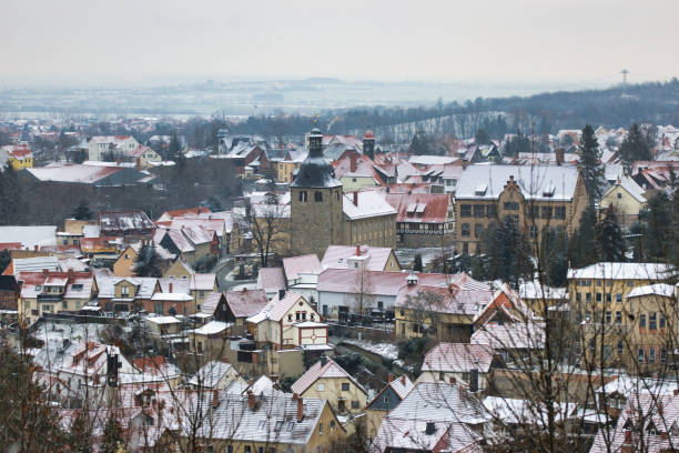 istock Wintry village in Harz Mountains 1450342410