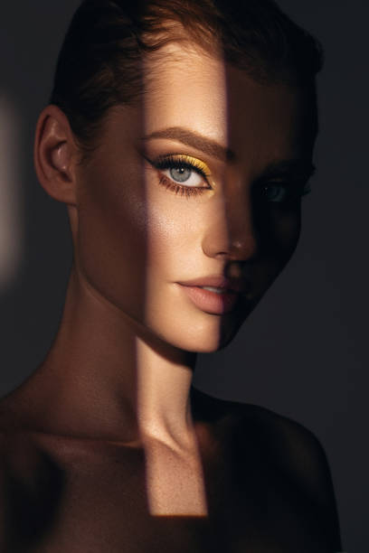 Beautiful woman with bright make-up