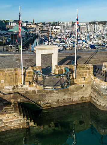 Historic Mayflower Steps Memorial in Plymouth