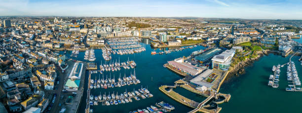 istock Panorama over Sutton Harbour in Plymouth 1450345599