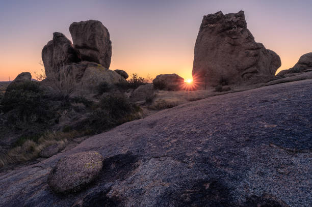 istock Interesting boulder formations at 
