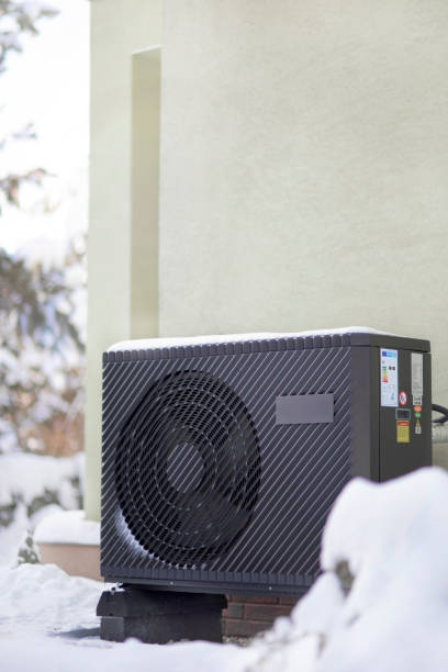 istock Air source heat pump in winter conditions 1450357131