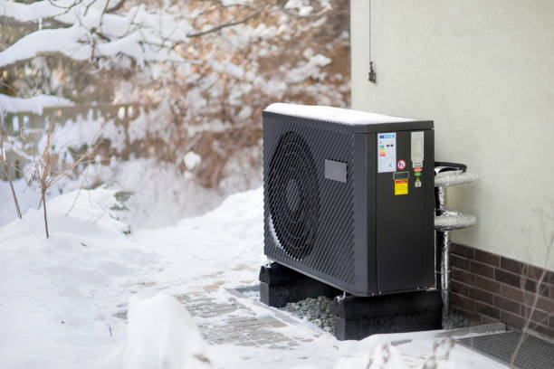 istock Air source heat pump in winter conditions 1450357132