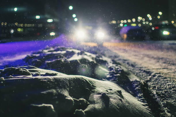 istock Car on night street 1450358027