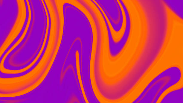 Abstract Liquid Paint Liquified Picture Purple And Orange Colorful Image. Halloween Theme Abstract Liquid Paint Liquified Picture Purple And Orange Colorful Image. Halloween Theme Colors vj loop stock illustrations