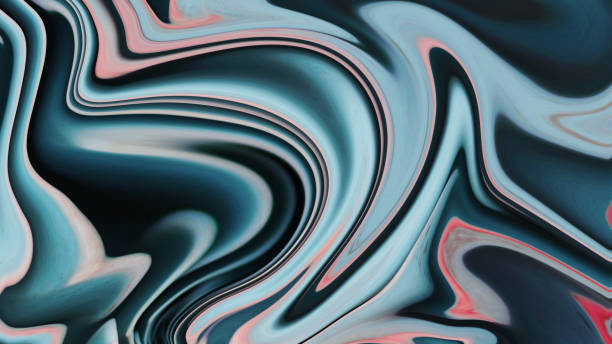 istock Abstract Liquid Paint Liquified Picture Blue And Pink Colorful Image 1450360771
