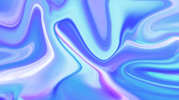 istock Abstract Liquid Paint Liquified Picture Blue And Pink Colorful Image 1450361327