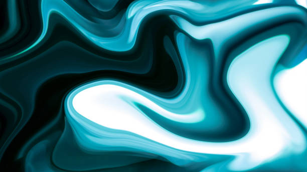 istock Abstract Liquid Paint Liquified Picture Blue And White Colorful Image 1450361767