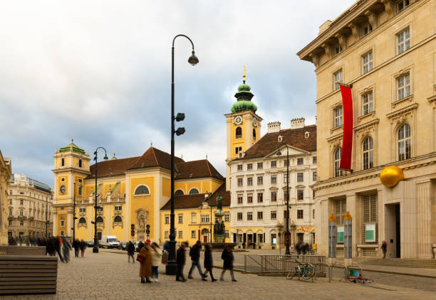 istock Vienna central square with Schottenkirche church and Benedictine Abbey 1450362151