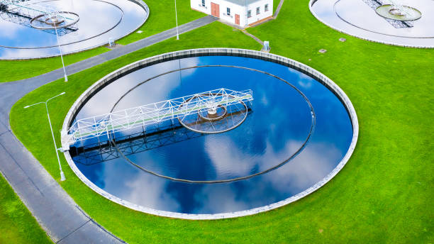 istock Sewage treatment plant. 1450363703