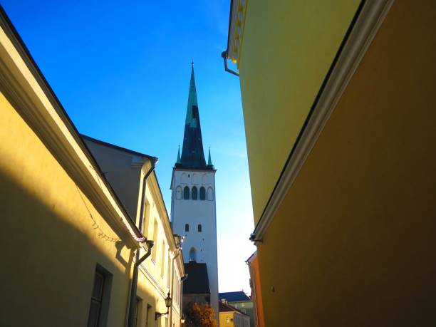 St. Olaf's church in Tallinn, Estonia.St. Olaf’s Church or St. Olav's Church (Estonian: Oleviste kirik) in Tallinn, Estonia, is believed to have been built in the 12th century .