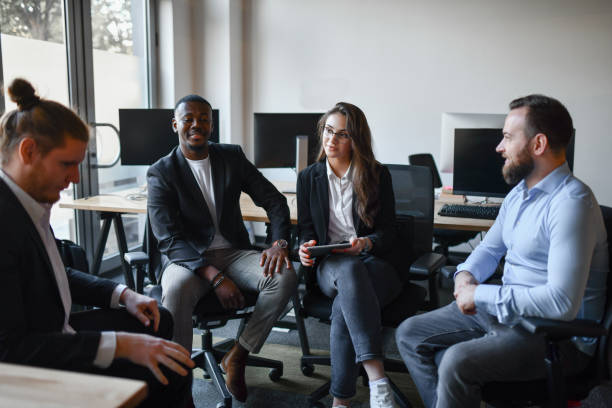 istock Business Team Focused On Innovation Having A Meeting 1450379465