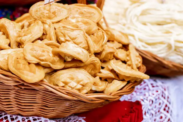 Photo of Traditional Polish mountain cheese called Oscypek, Made from sheep's milk, a Polish speciality