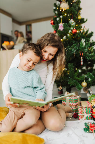 istock Mother And Son Spending Great Time At Christmas 1450381920