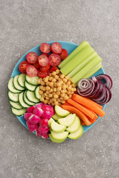 istock plate with various raw vegetables and boiled chickpeas 1450384100