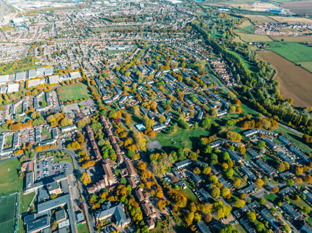 istock Aerial video shooting in Milton Keynes, UK 1450392843
