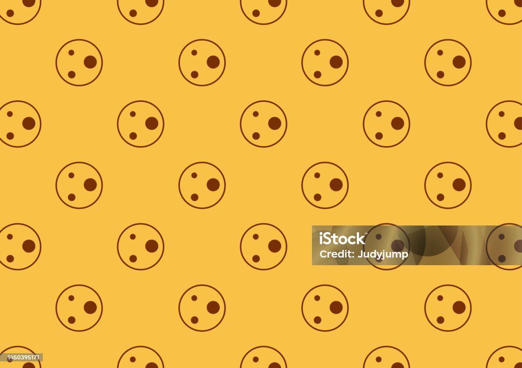 Patterned Cookie Background Cookie Pattern Wallpaper Cookie Symbol Vector Stock Illustration ...