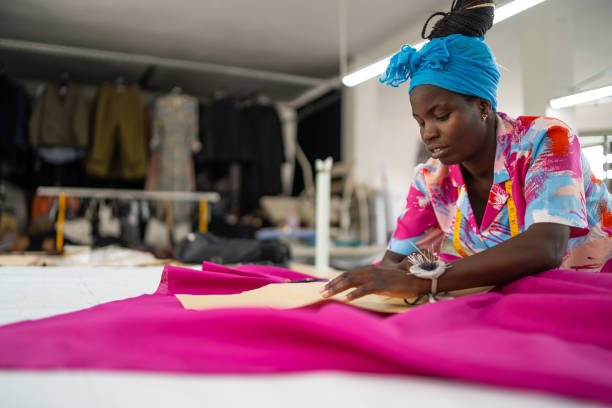 istock African fashion designer creating new line in studio 1450399670