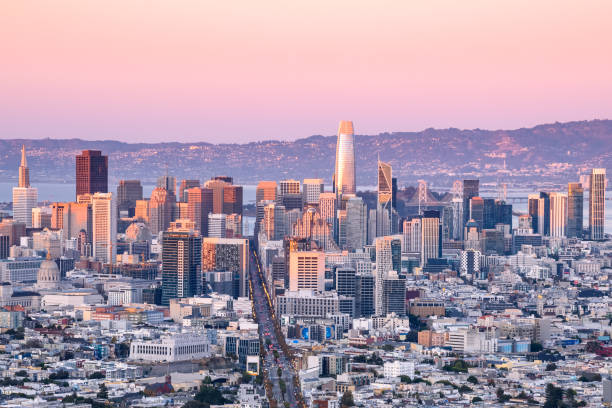 istock View of San Francisco downtown warmly lit by a setting sun in autumn 1450399705