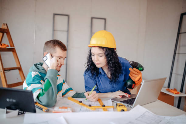 istock Young couple in new home 1450413577