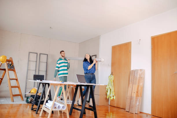 istock Young couple in new home 1450415763