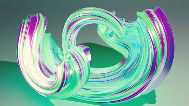 istock Illustration of a 3d sculpture on a green background 1450417446