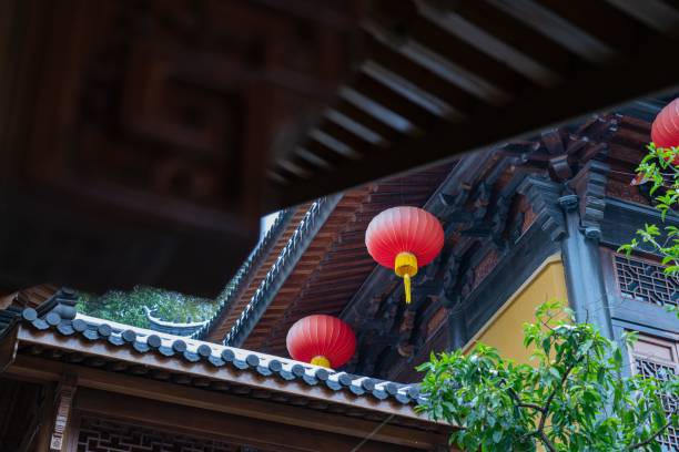 istock Historic building with Chinese lanterns 1450418850