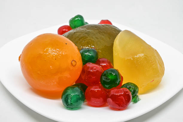 istock Plate with candied fruit 1450418925