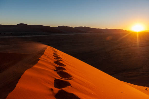 istock Climbing Dune 45 at sunrise 1450430403