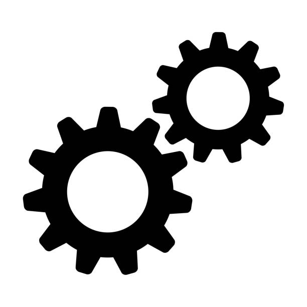gear icon, cogwheel, setting icon, gear logo gear icon, cogwheel, setting icon, gear logo connection clipart stock illustrations