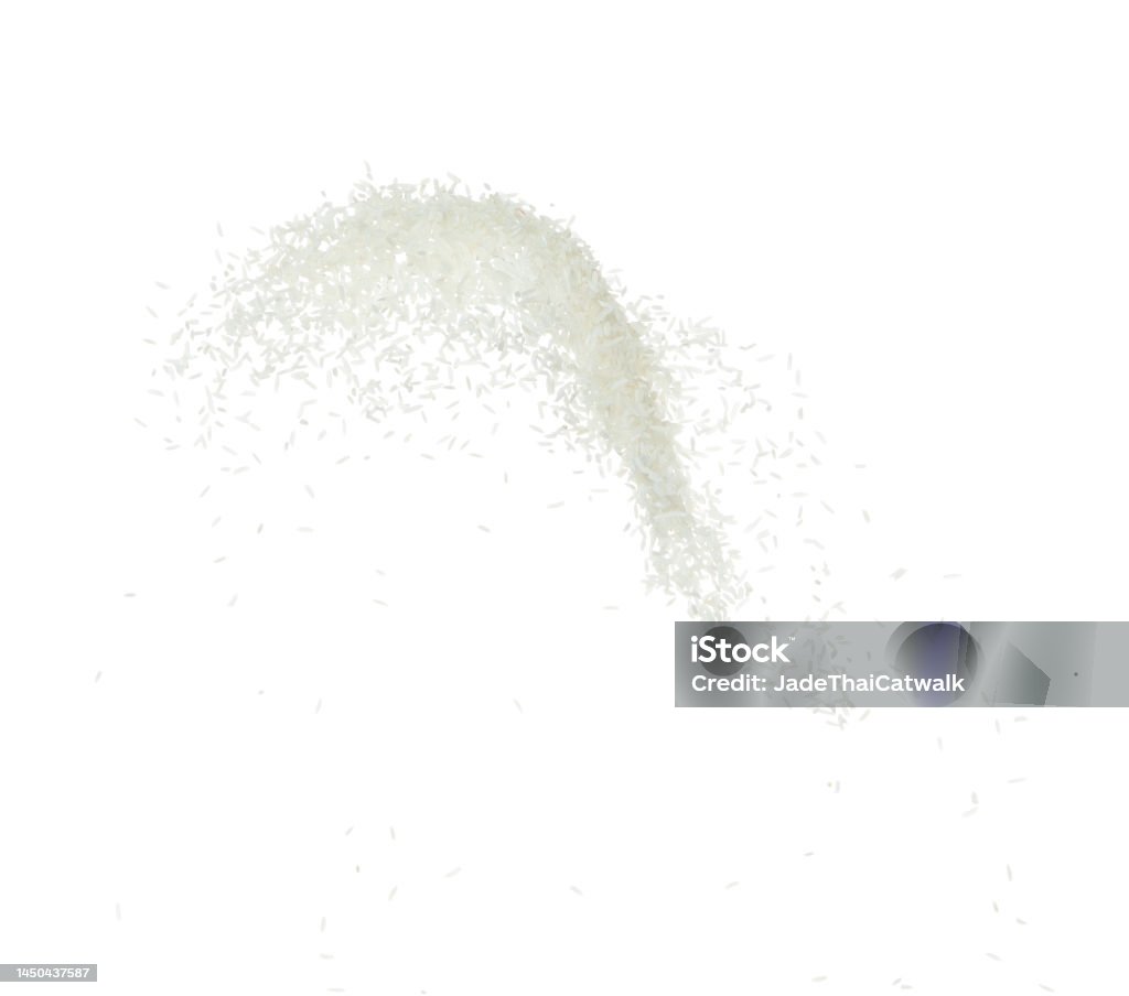 How To Make Rice Explode Japanese Rice Flying Explosion White Grain Rices Explode Abstract Cloud ...
