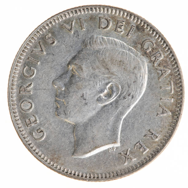 istock Canada Coin Twenty-Five Cent  With King George VI from 1951 1450441199