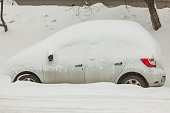 Car under snow.